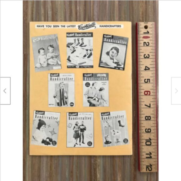 Corticelli Handicrafter #70 Baby Handknits Vtg Craft Book 1950s Knitting Pattern - Picture 3 of 5